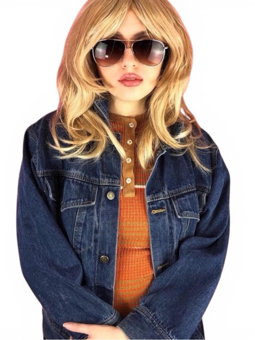 Vintage Blue Denim Jacket - Classic Jean Coat - Picture 3 of 7